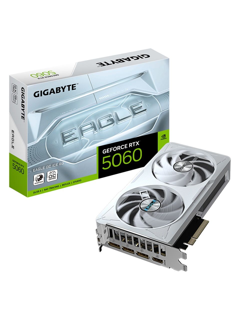 Видеокарта Gigabyte (GV-N5060EAGLEOC ICE-8GD) RTX5060 EAGLE OC ICE 8G