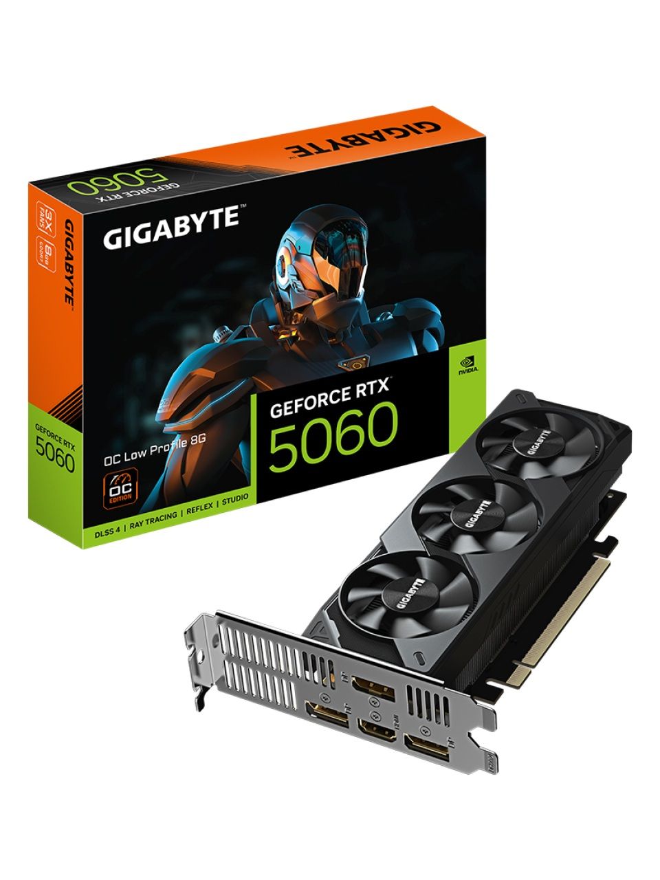 Видеокарта Gigabyte (GV-N5060OC-8GL) RTX5060 OC Low Profile 8G
