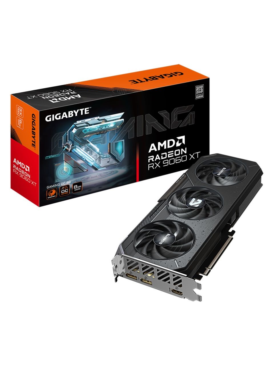 Видеокарта Gigabyte (GV-R9060XTGAMING OC-8GD) Radeon RX 9060 XT GAMING OC 8G