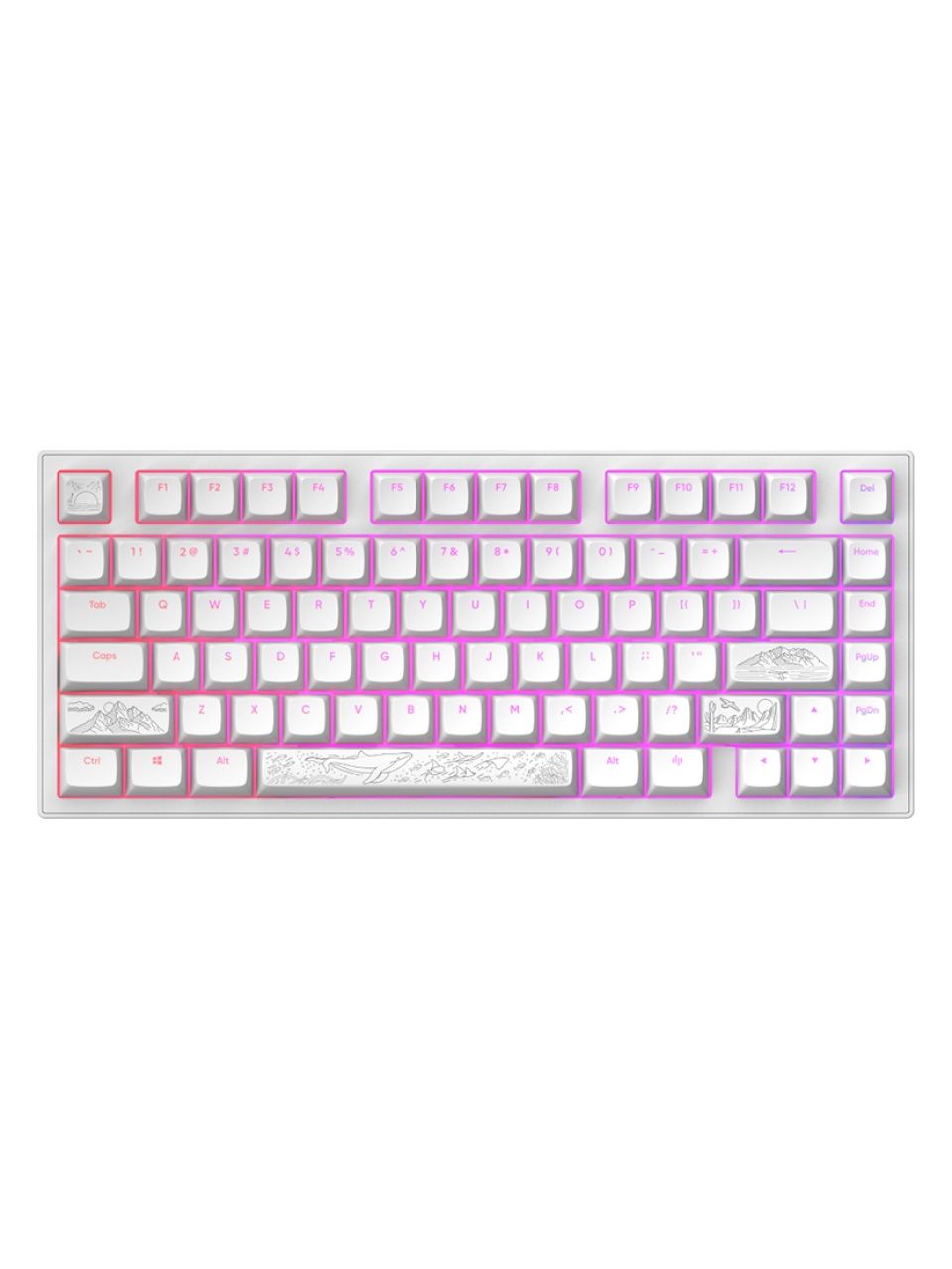 Клавиатура Dark Project ALU81A Terra Nostra White