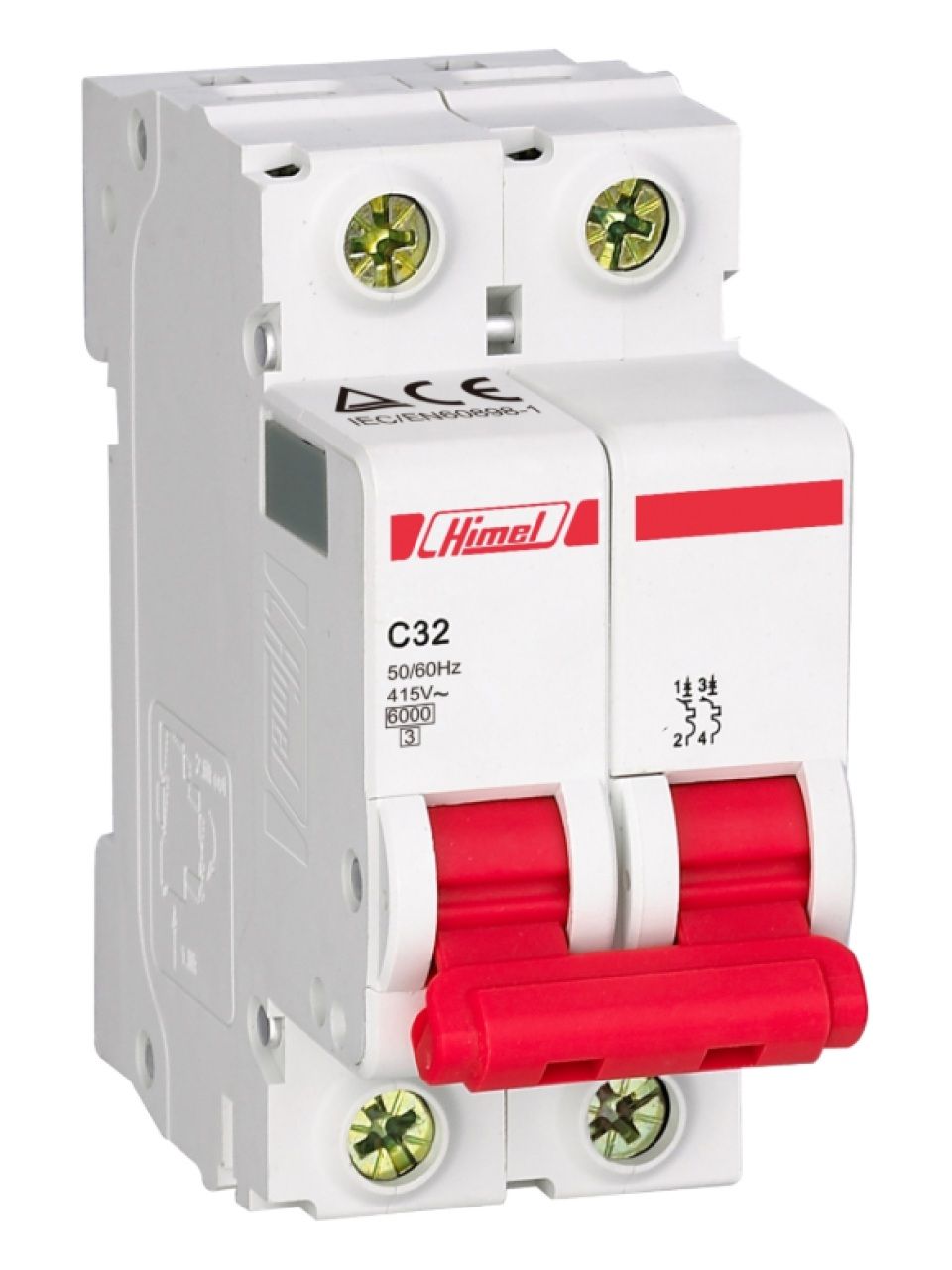 Автоматический выключатель Himel HDB3w 2Р 63А С 4,5кА