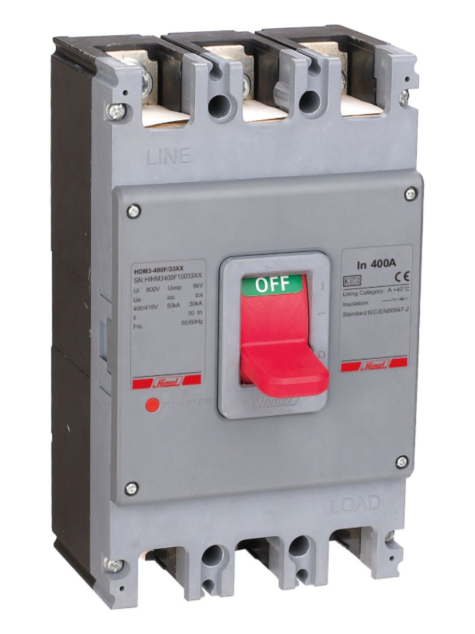 Автоматический выключатель Himel HDM3 400S/3P 400A