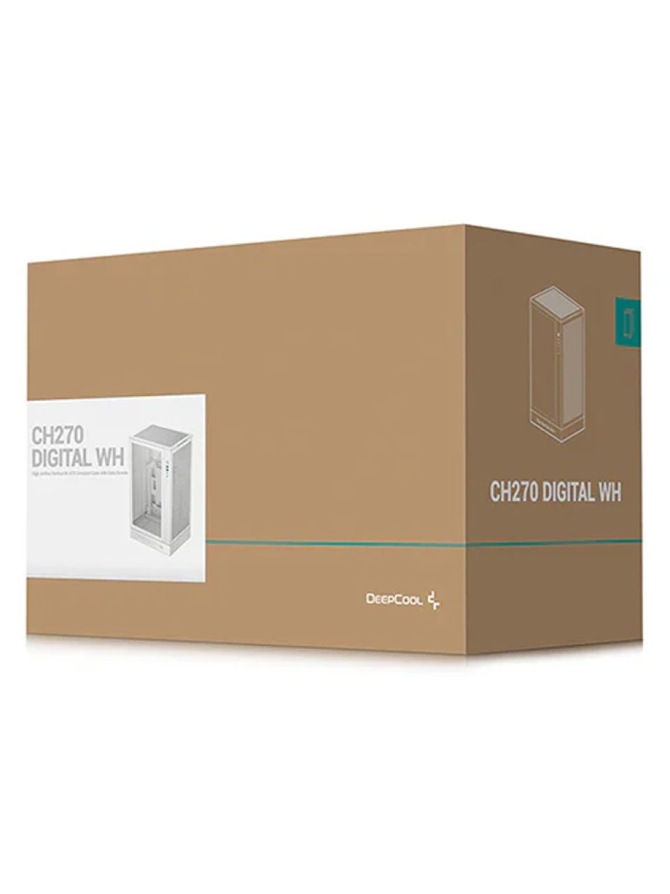 Компьютерный корпус Deepcool CH270 DIGITAL WH без Б/П