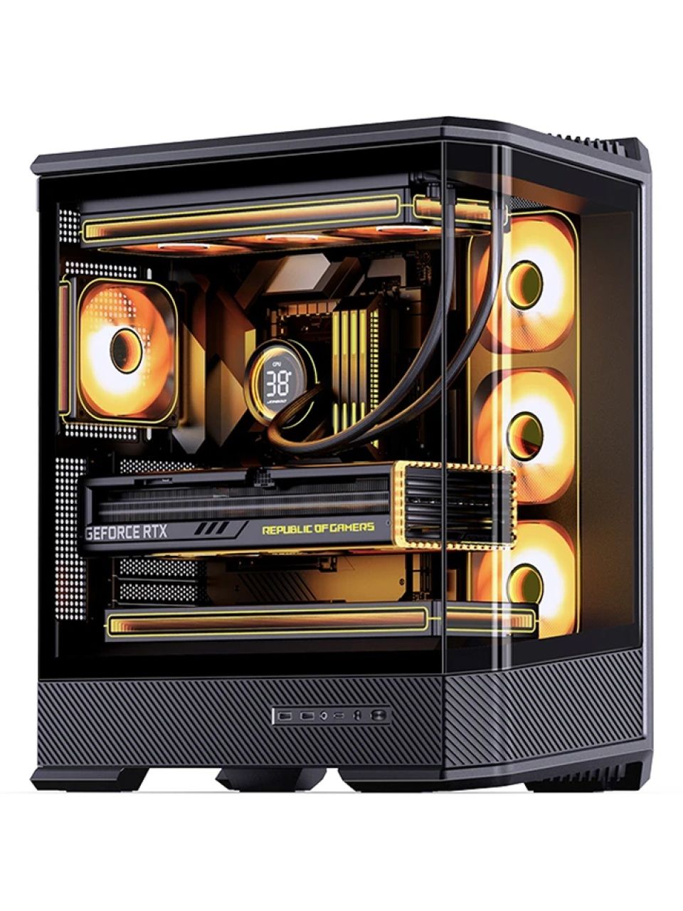 Компьютерный корпус Jonsbo D400 Black без Б/П