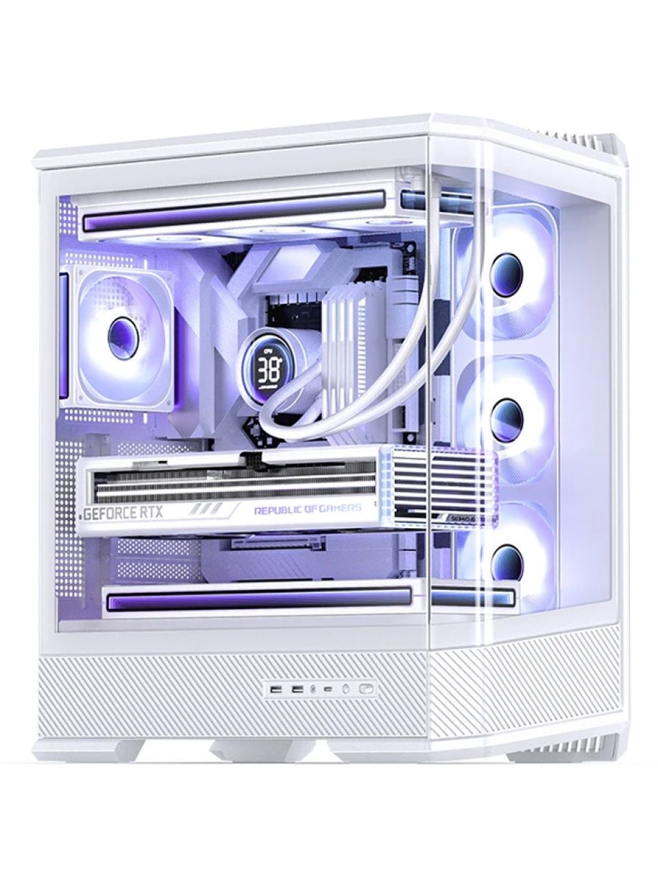Компьютерный корпус Jonsbo D400 White без Б/П