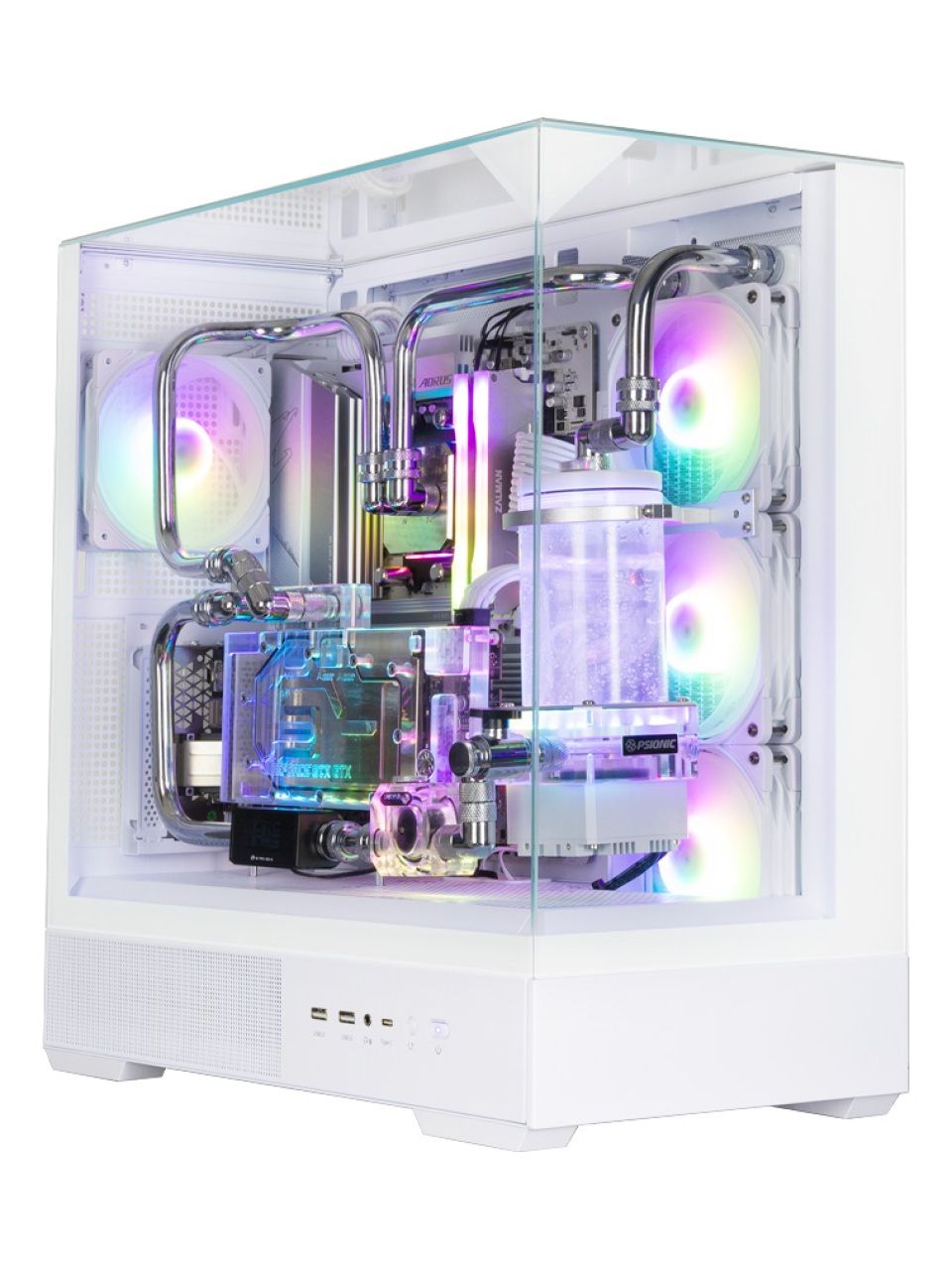 Компьютерный корпус Zalman P40 Prism Plus White без Б/П