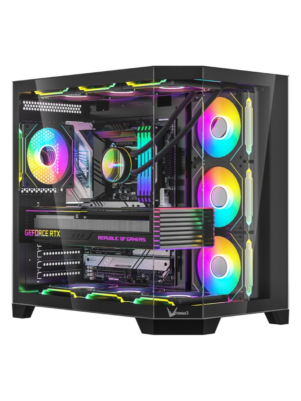 Компьютерный корпус Formula V Crystal Z6 Floe Black без Б/П