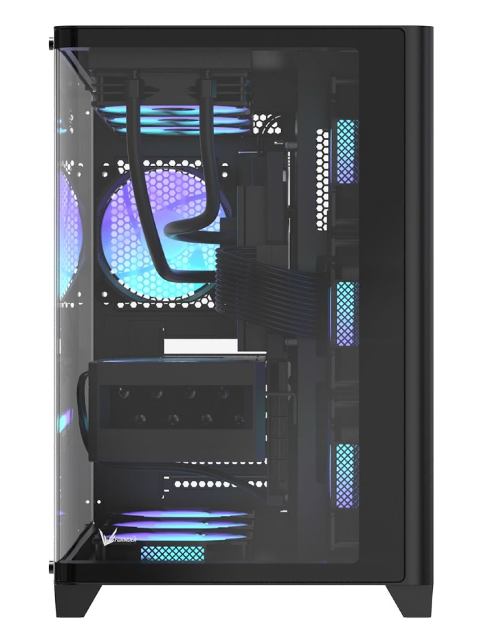Компьютерный корпус Formula V Crystal U2 Floe Black без Б/П