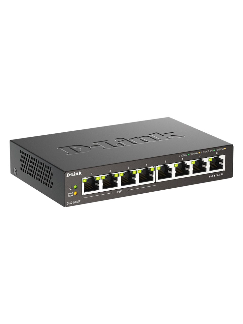Коммутатор D-Link DGS-1008P/F3A