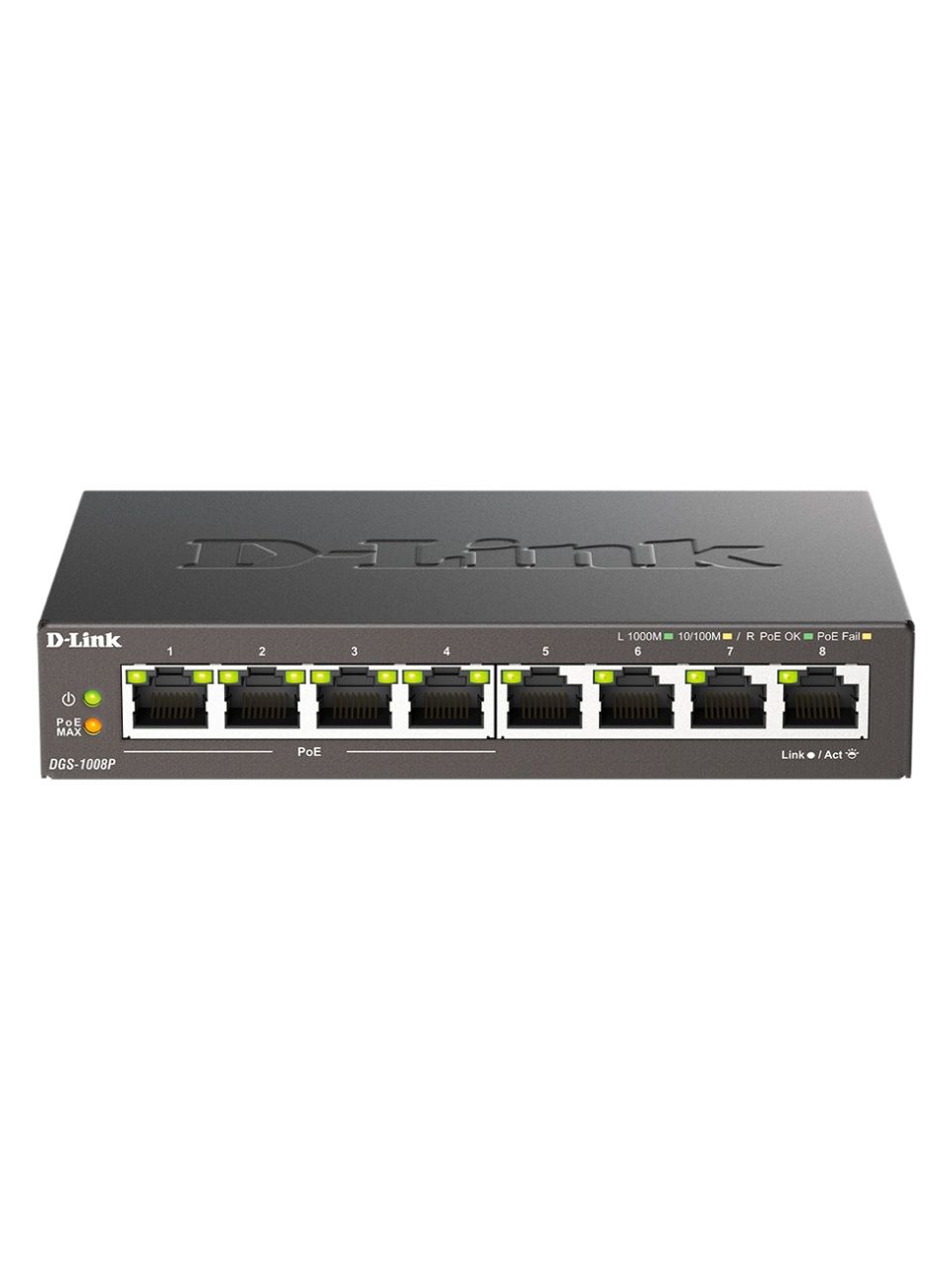 Коммутатор D-Link DGS-1008P/F3A
