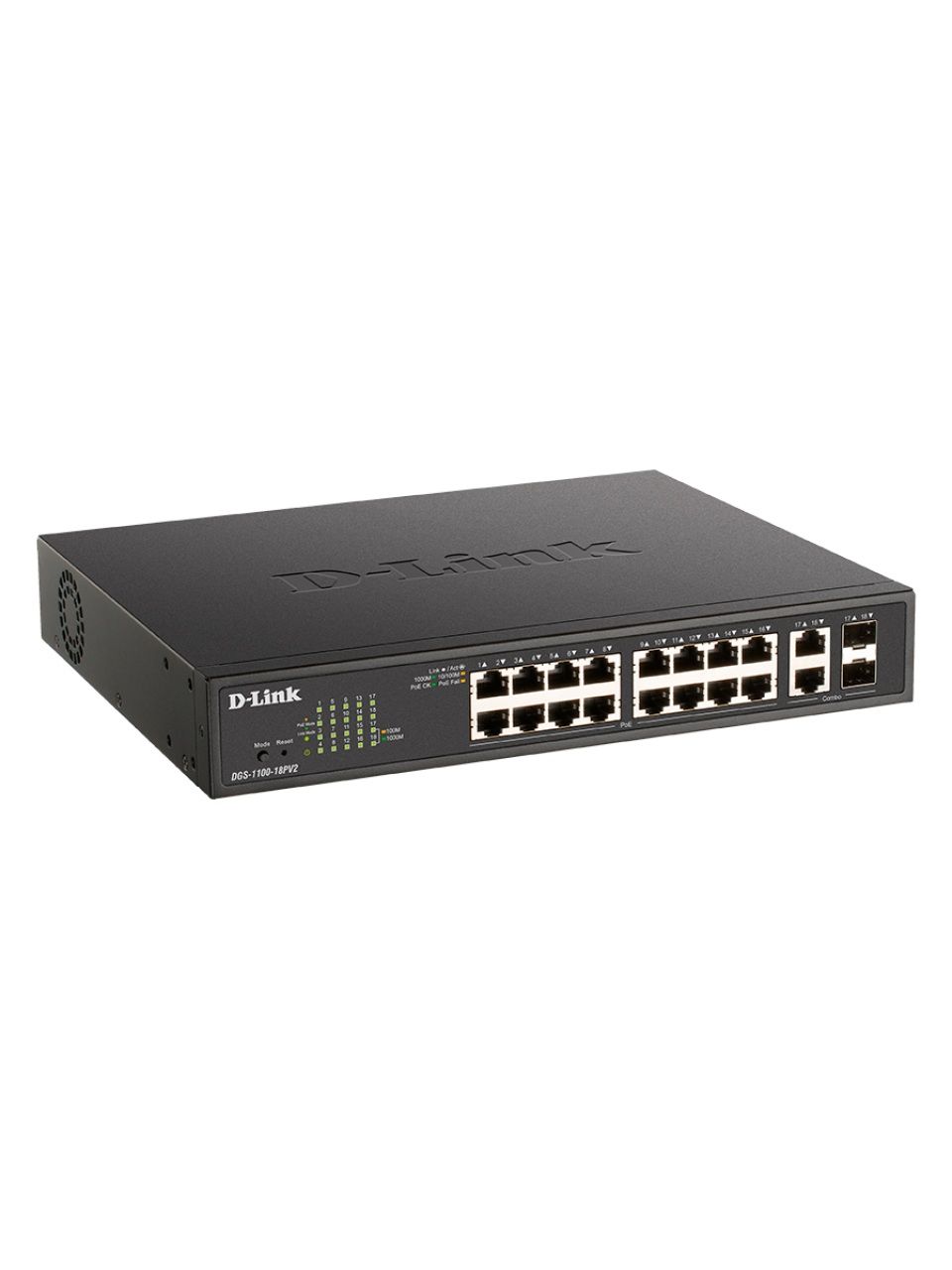 Коммутатор D-Link DGS-1100-18PV2/A3A