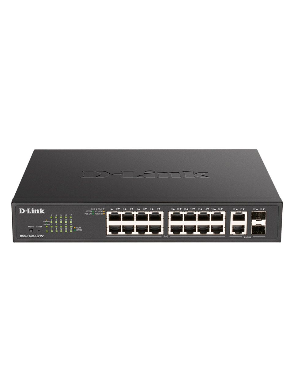Коммутатор D-Link DGS-1100-18PV2/A3A