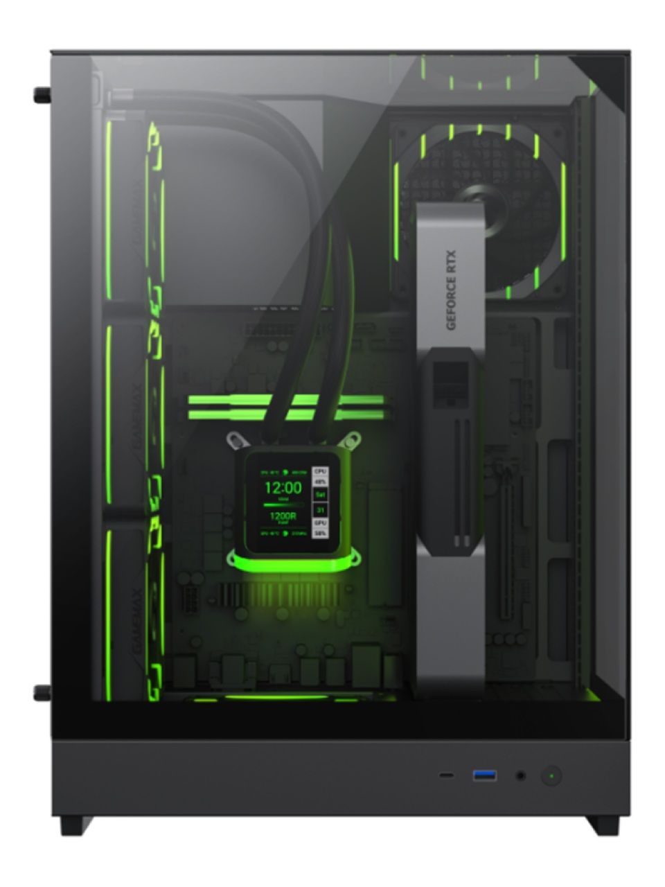Компьютерный корпус Gamemax T20 Black без Б/П