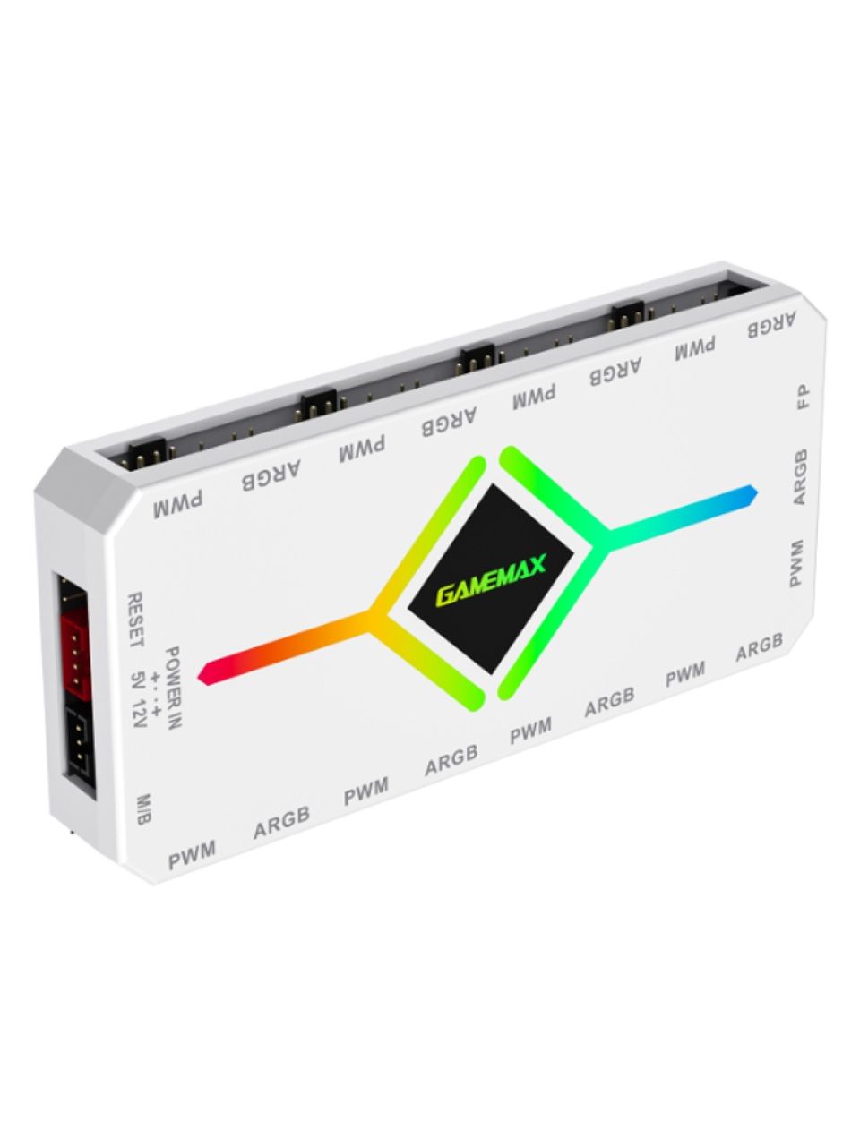Контроллер подсветки Gamemax V4.0 ARGB+PWM HUB WH (12В)