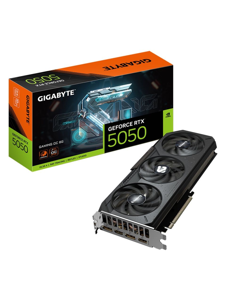 Видеокарта Gigabyte (GV-N5050GAMING OC-8GD) RTX5050 GAMING OC 8G