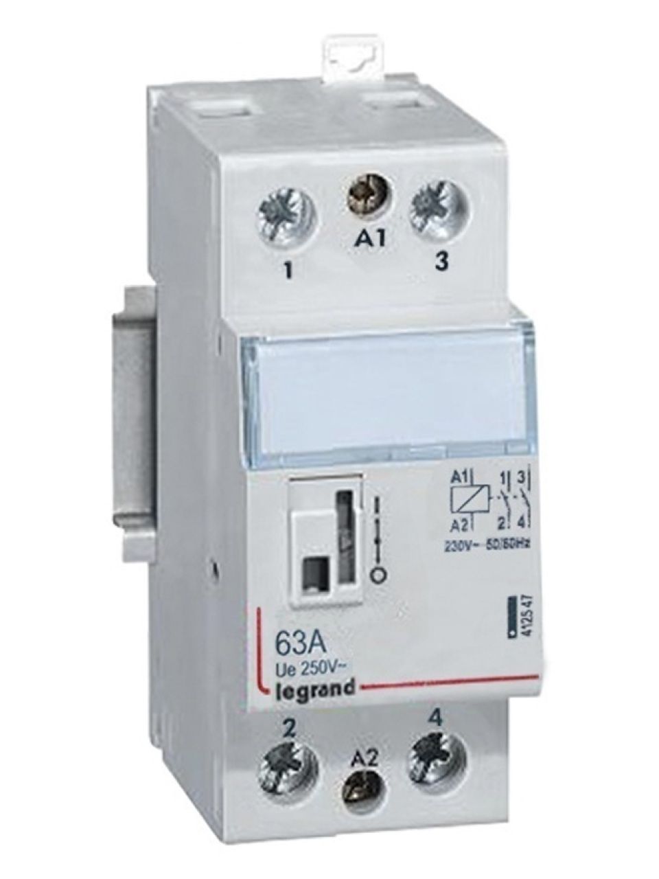 Модульный контактор Legrand 412547 2НО 63А CX³ 250/230В AC с руч.управления