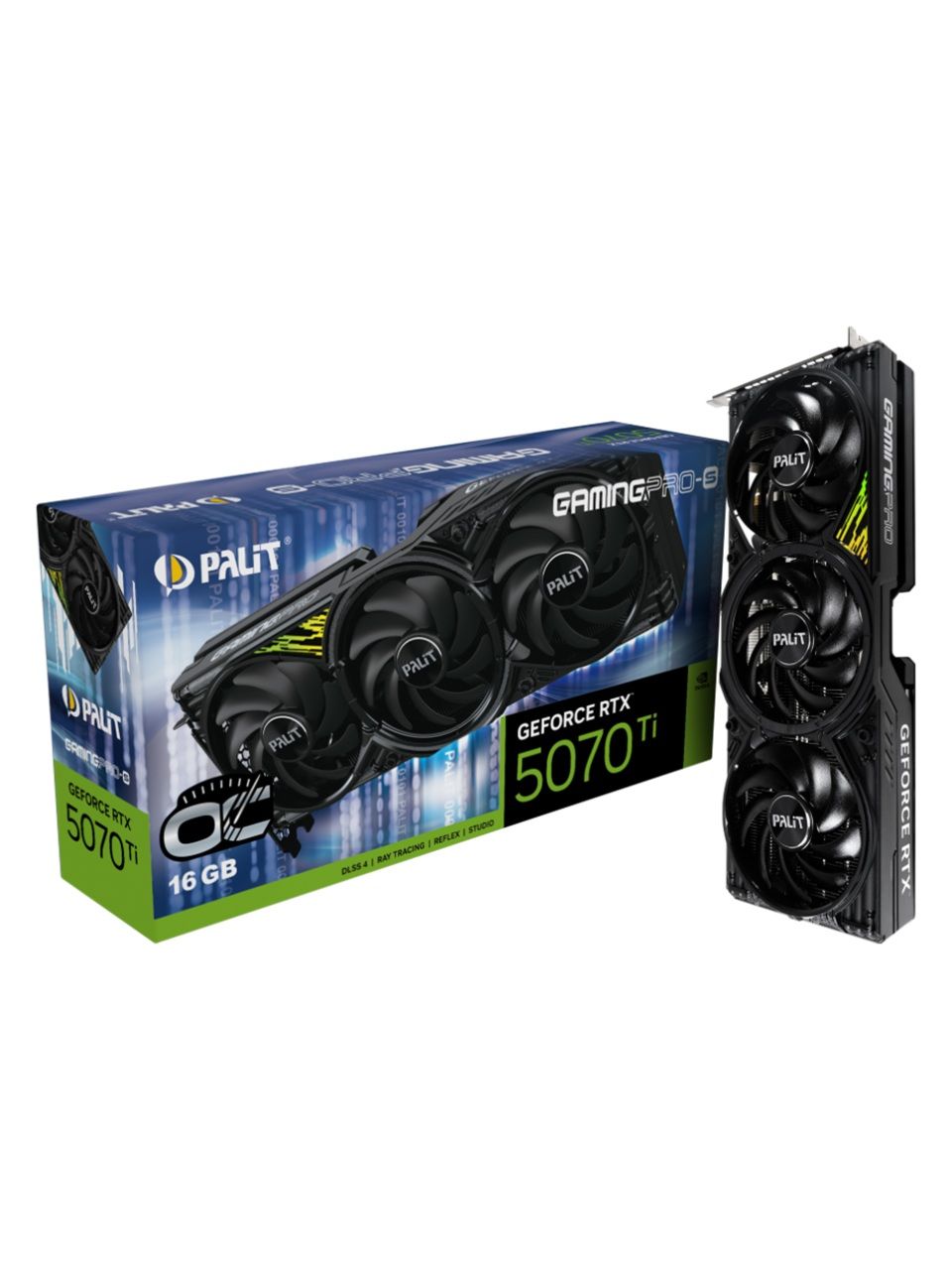 Видеокарта PALIT RTX5070Ti GAMINGPRO-S OC 16GB (NE7507TS19T2-GB2031U)