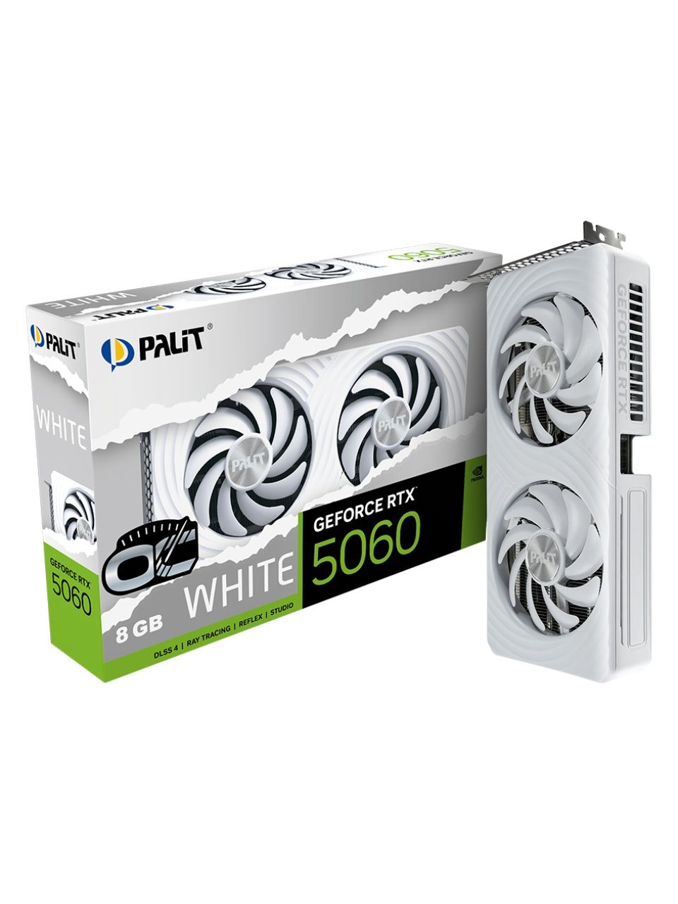 Видеокарта PALIT RTX5060 WHITE OC 8GB (NE75060U19P1-GB2063M)