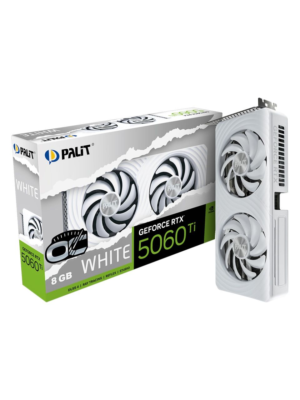 Видеокарта PALIT RTX5060Ti WHITE OC 8GB (NE7506TU19P1-GB2062M)