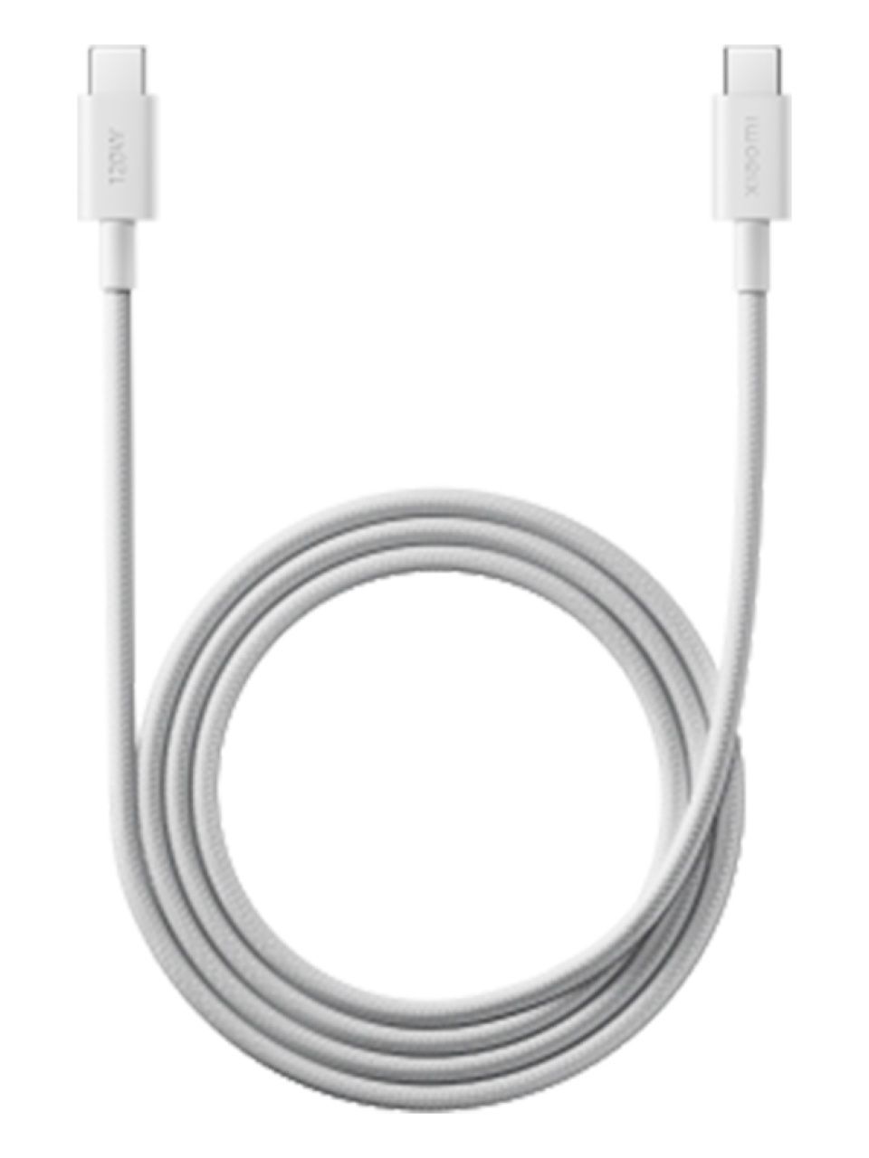 Интерфейсный кабель Xiaomi 6A Braided USB-C to USB-C Cable （2m） Белый