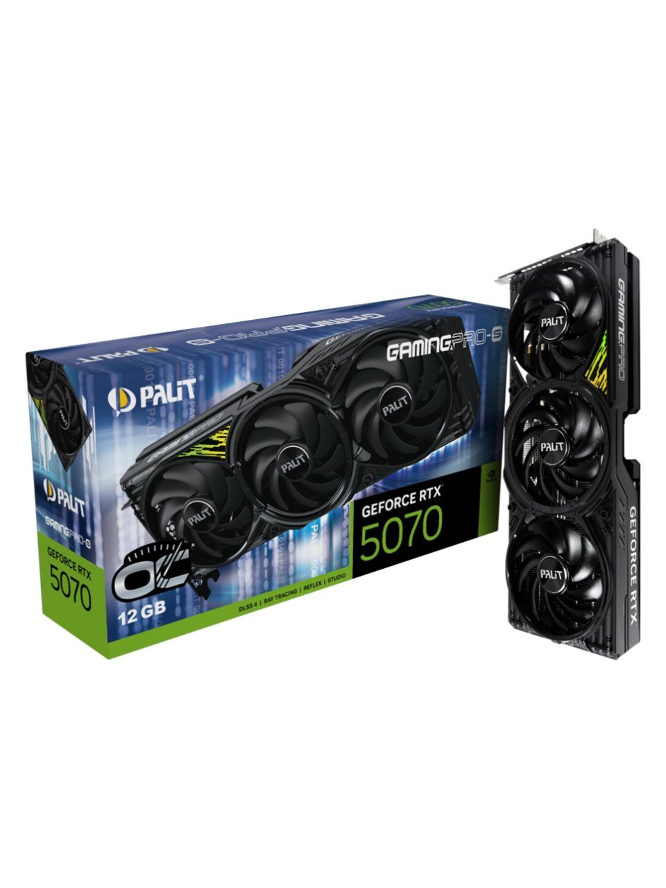 Видеокарта PALIT RTX5070 GAMINGPRO-S OC 12GB (NE75070T19K9-GB2050U)