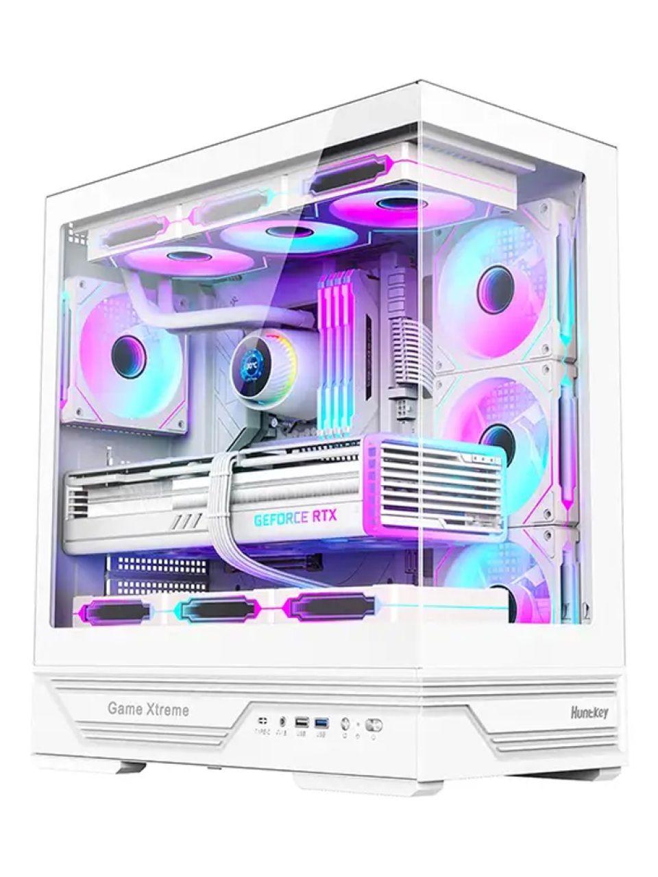 Компьютерный корпус Huntkey GX760A Fortune White без Б/П