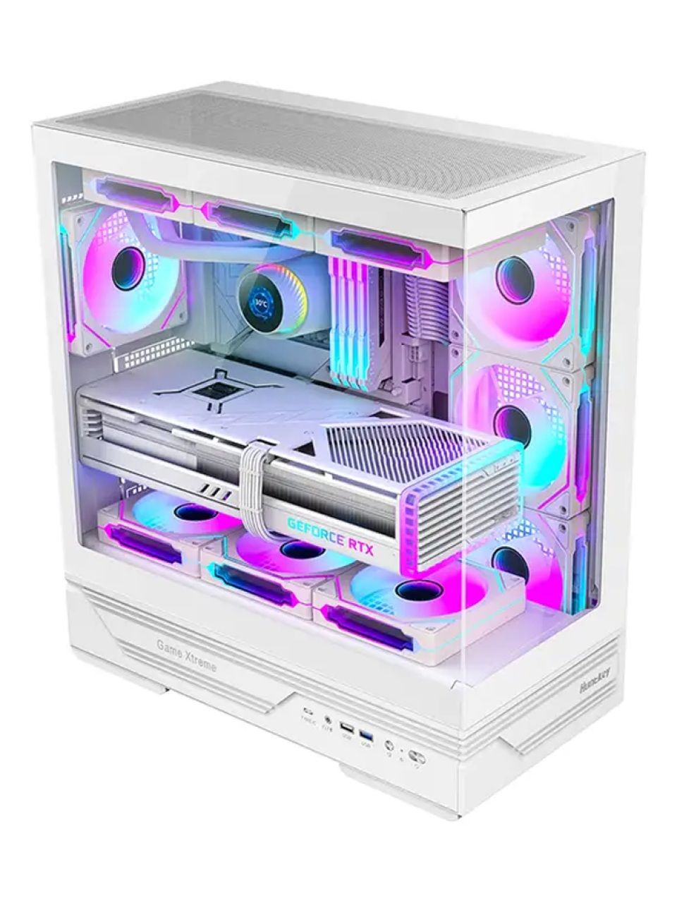 Компьютерный корпус Huntkey GX760A Fortune White без Б/П