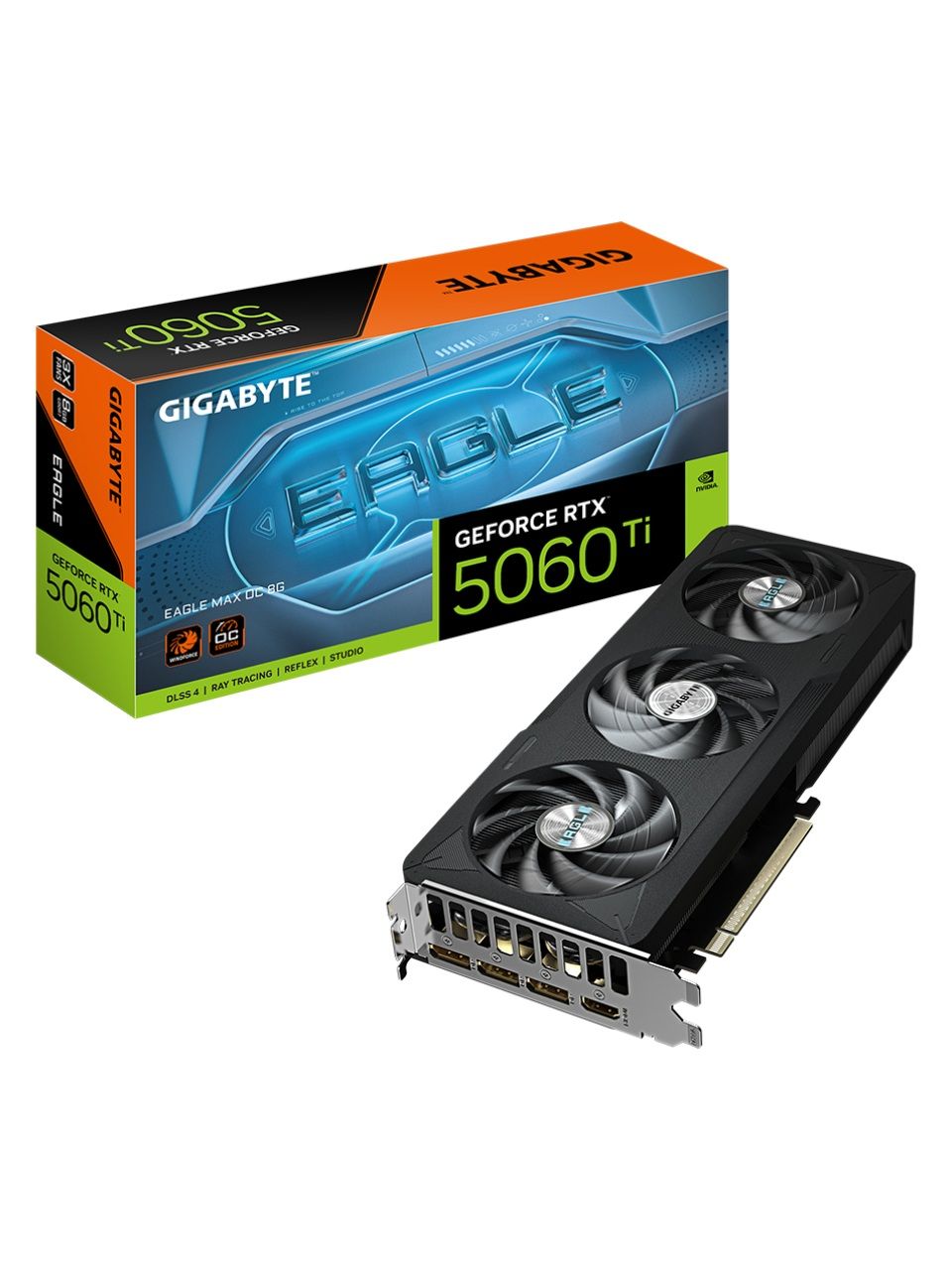 Видеокарта Gigabyte (GV-N506TEAGLEMAX OC-8GD) RTX5060Ti EAGLE MAX OC 8G