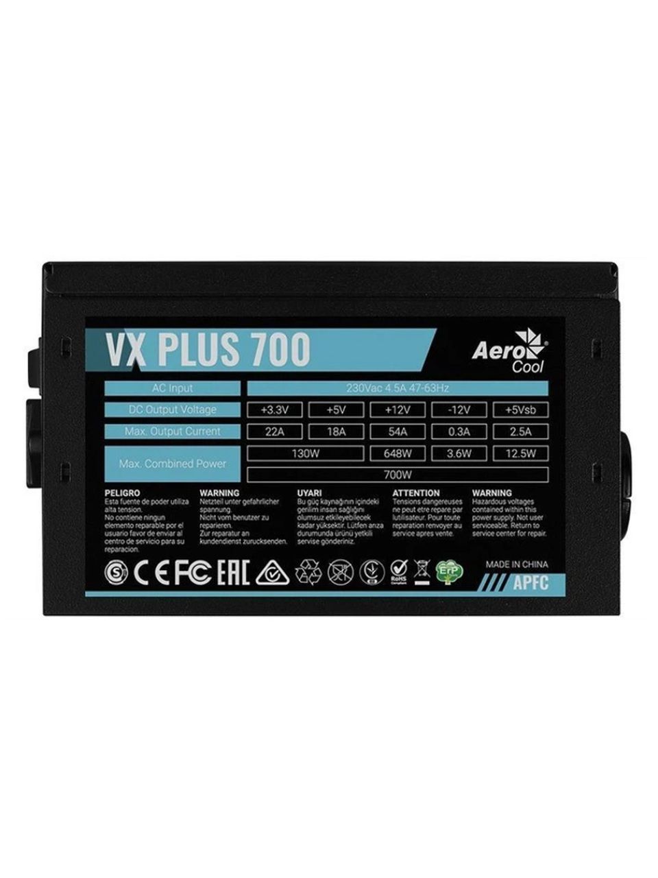 Блок питания Aerocool VX PLUS Stealth 700