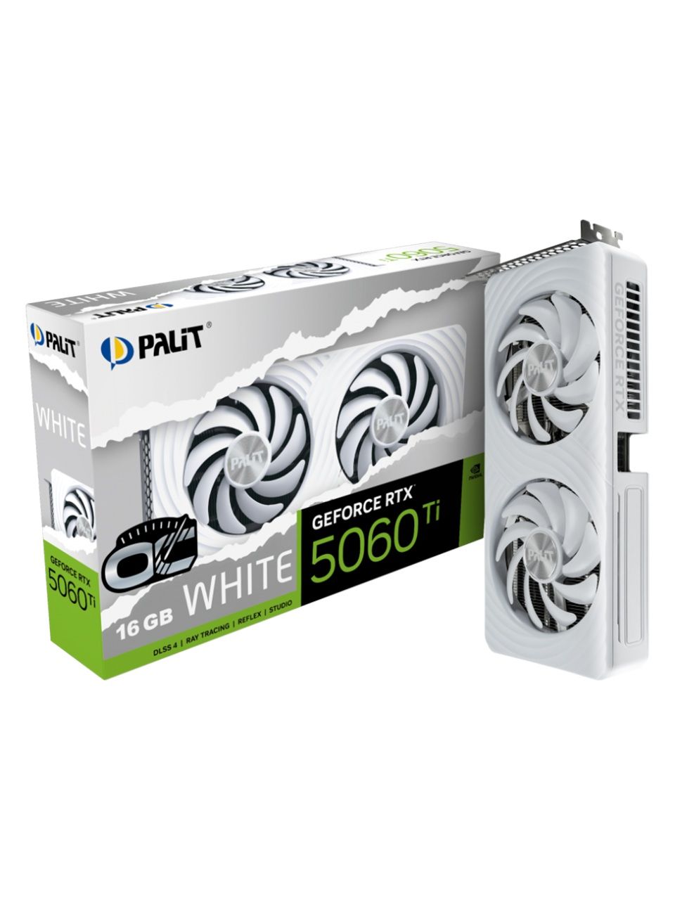 Видеокарта PALIT RTX5060Ti WHITE OC 16GB (NE7506TU19T1-GB2061M)