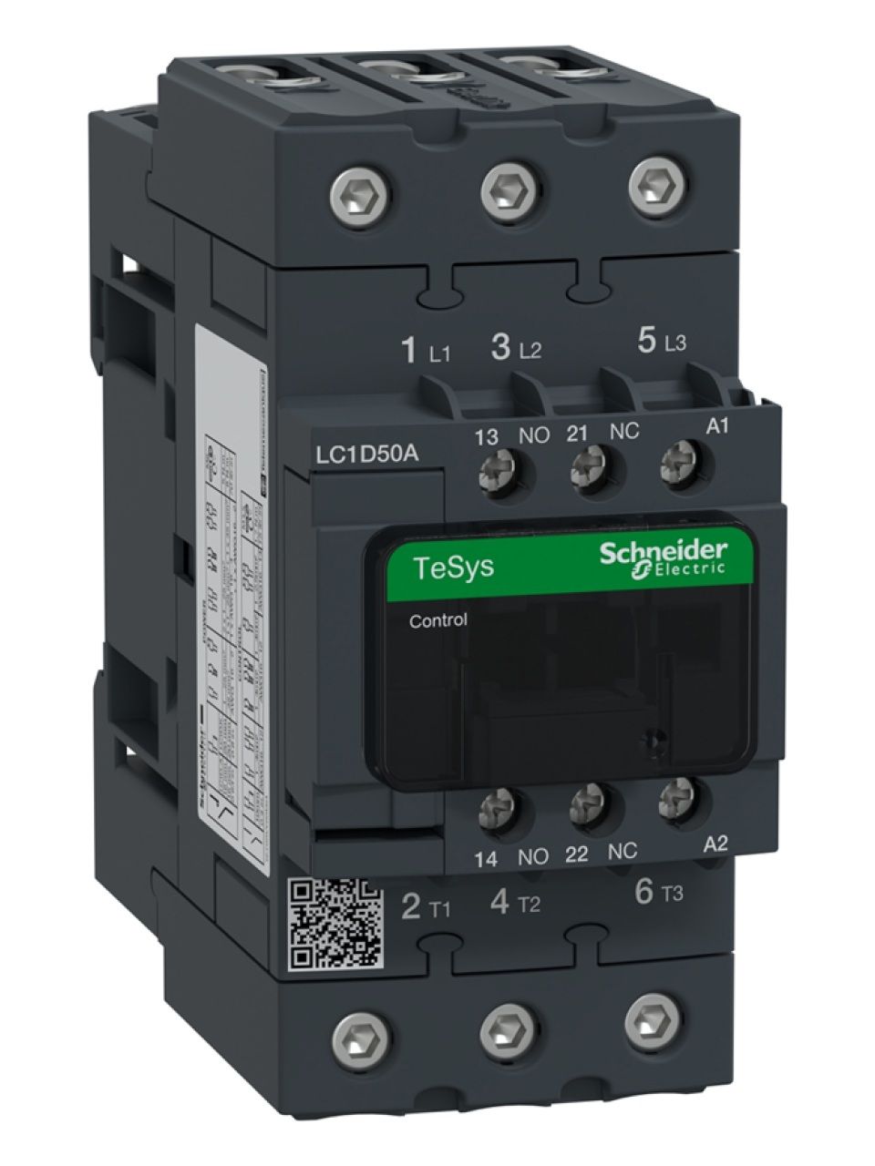 Контактор SE LC1D50AB7 3Р 50А 24В 50/60Гц винт.зажим E-Link