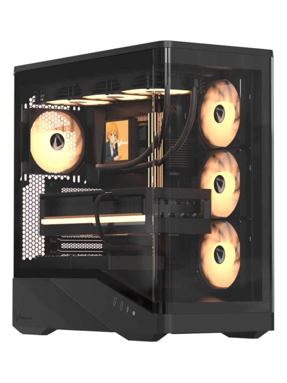 Компьютерный корпус Formula V Crystal U9 PA Black без Б/П