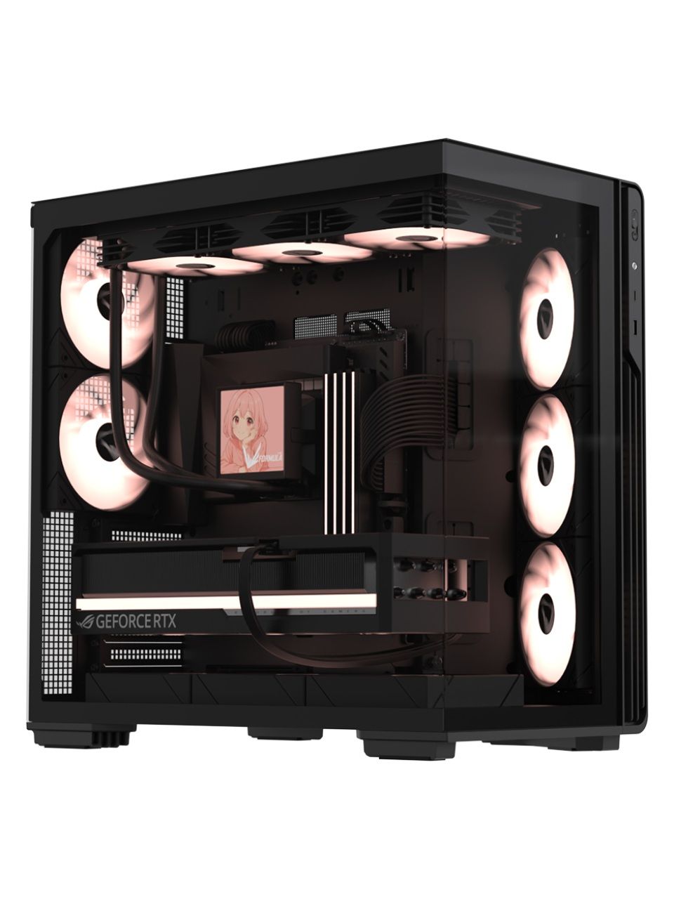 Компьютерный корпус Formula V Crystal Z7 PA Black без Б/П