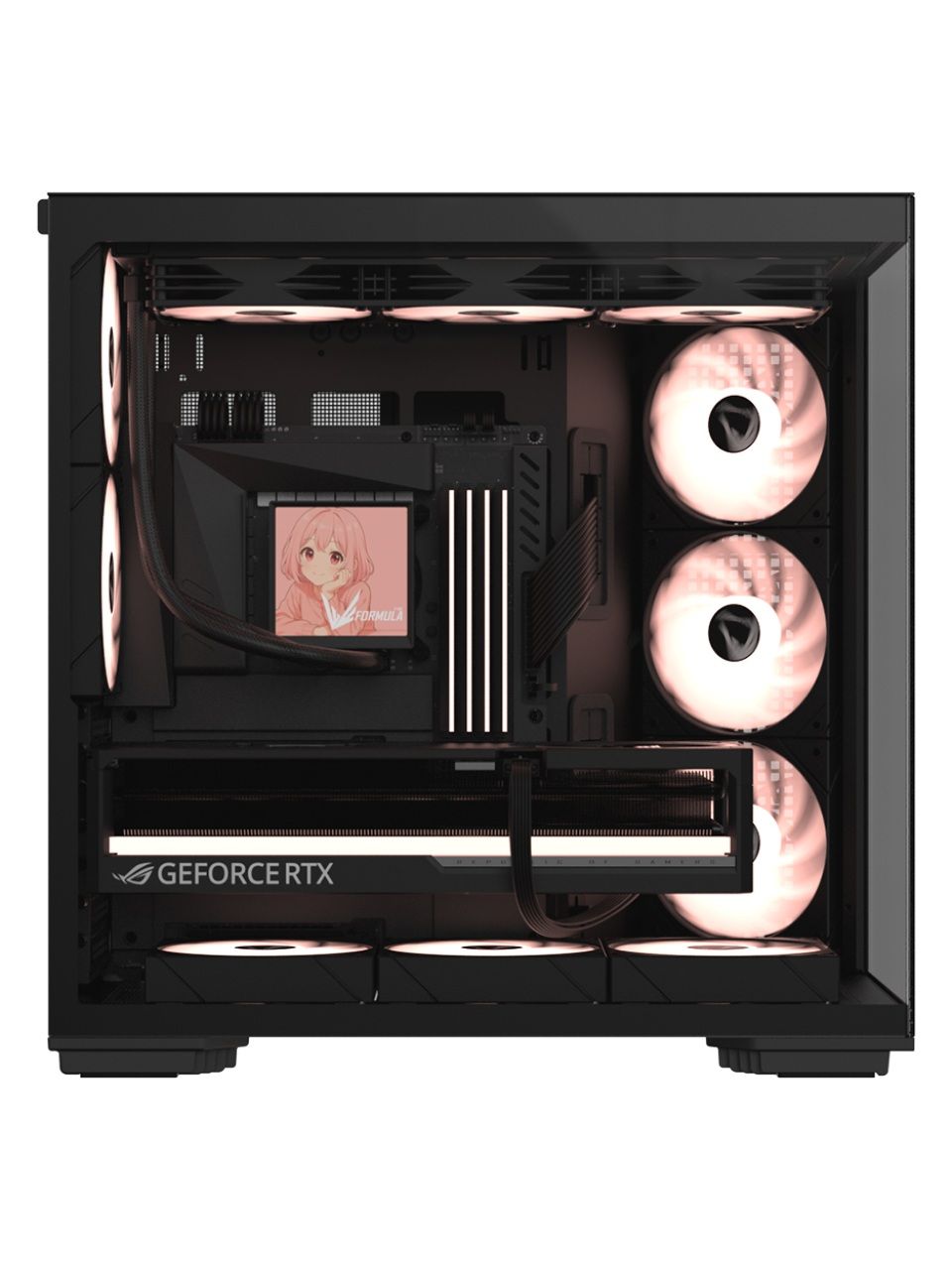 Компьютерный корпус Formula V Crystal Z7 PA Black без Б/П