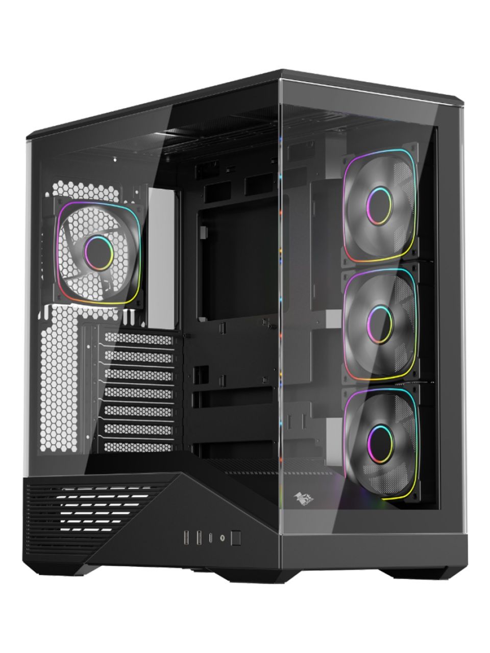 Компьютерный корпус 1STPLAYER FIREBASE GM7 Black без Б/П