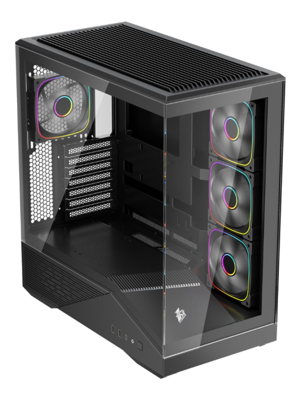 Компьютерный корпус 1STPLAYER FIREBASE GM7 Black без Б/П