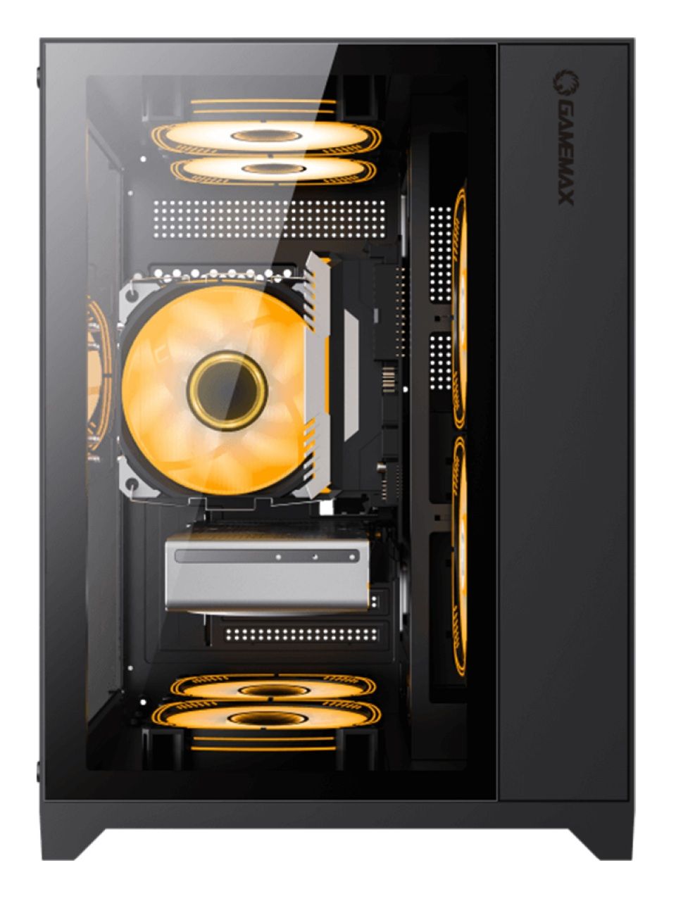 Компьютерный корпус Gamemax Infinity Mini 3 ARGB Fans + Controller Black без Б/П