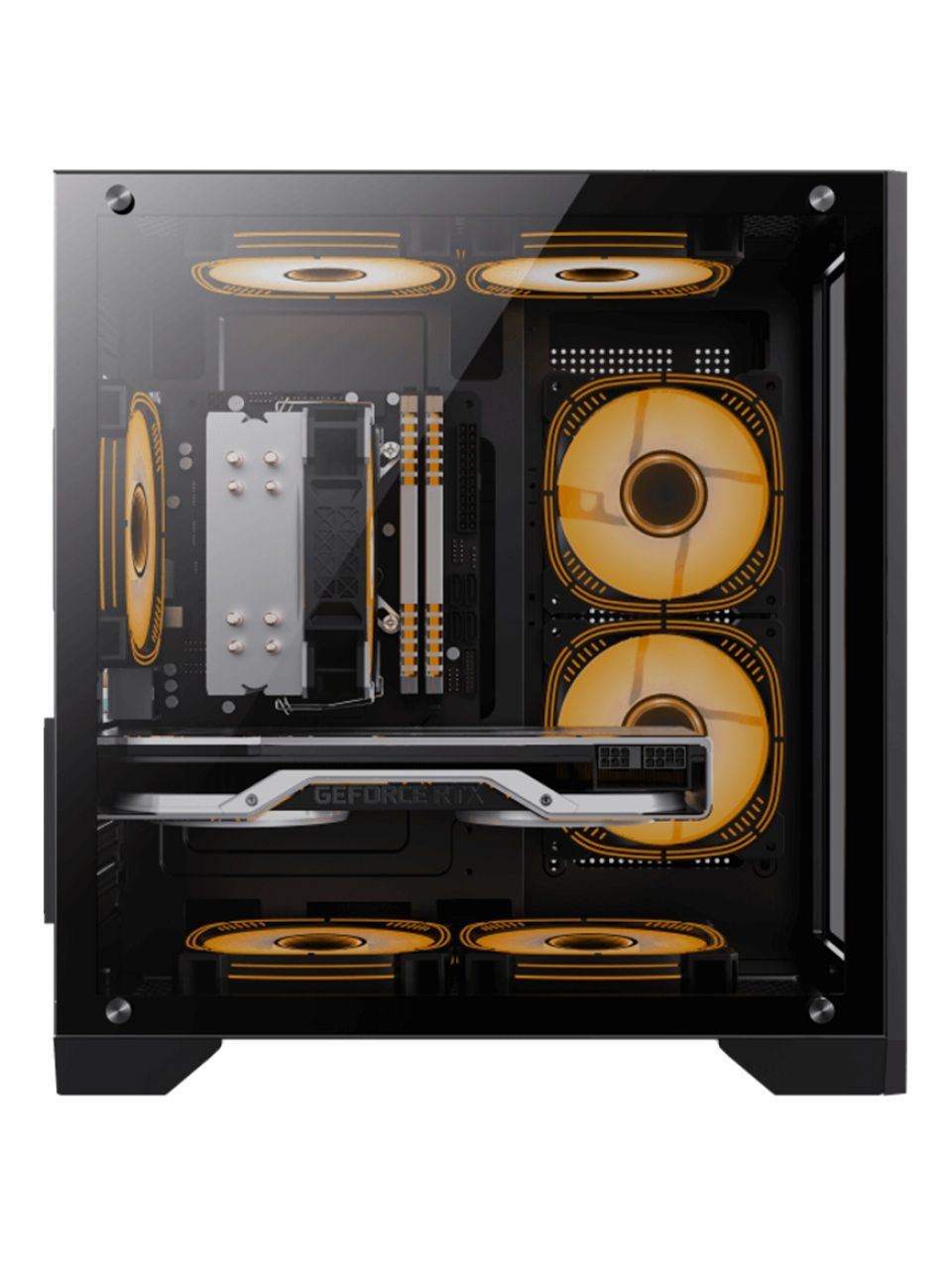 Компьютерный корпус Gamemax Infinity Mini 3 ARGB Fans + Controller Black без Б/П