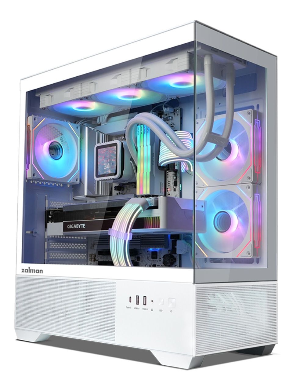 Компьютерный корпус Zalman CHRONIX V2 White без Б/П
