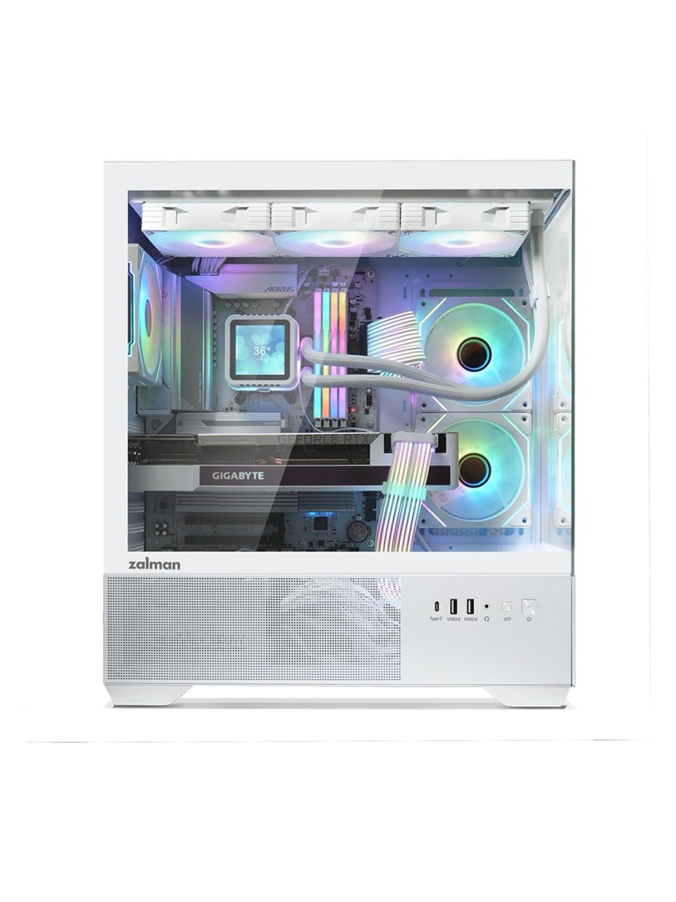 Компьютерный корпус Zalman CHRONIX V2 White без Б/П