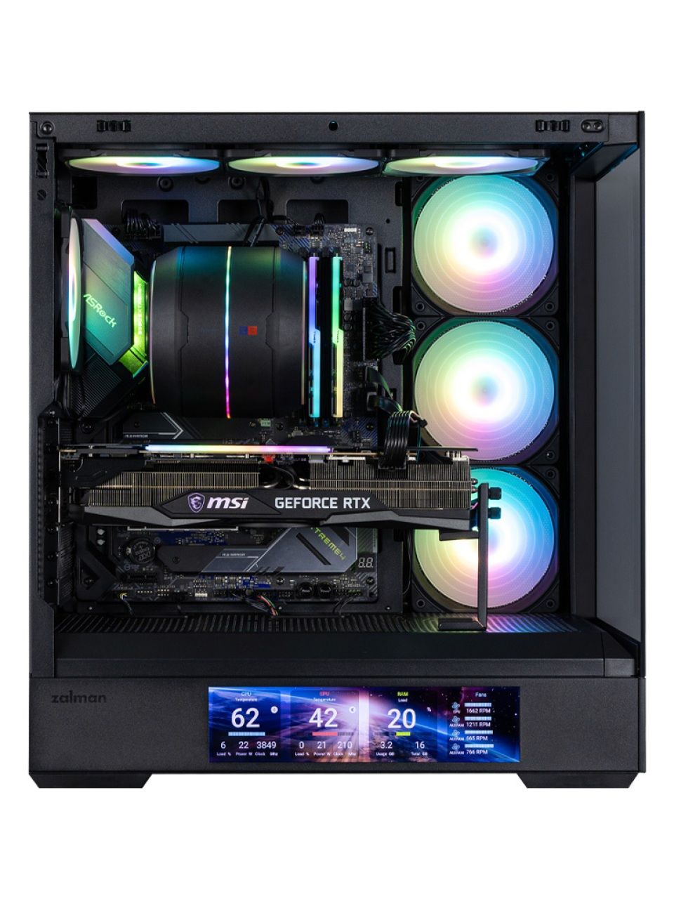 Компьютерный корпус Zalman P40 DS Black без Б/П