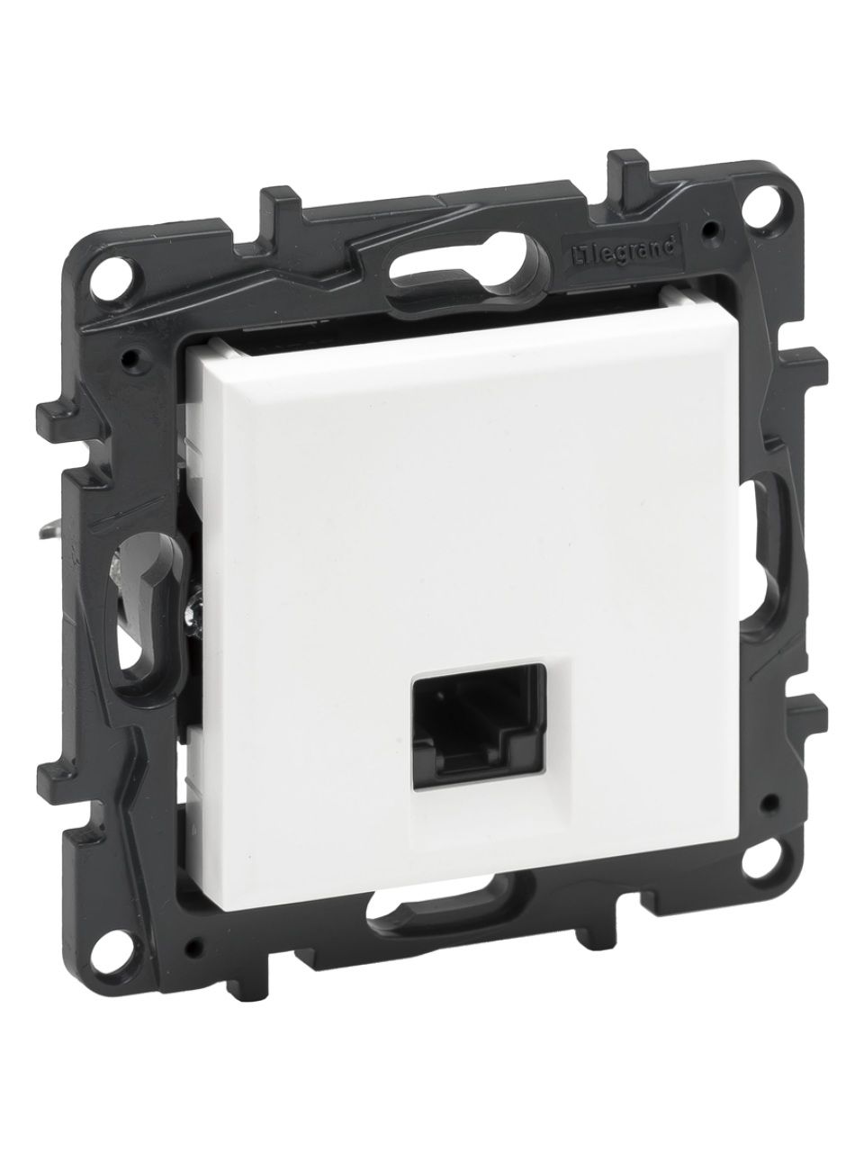 Информационная розетка одинарная Niloe Step RJ45 Кат.5e UTP Белый new