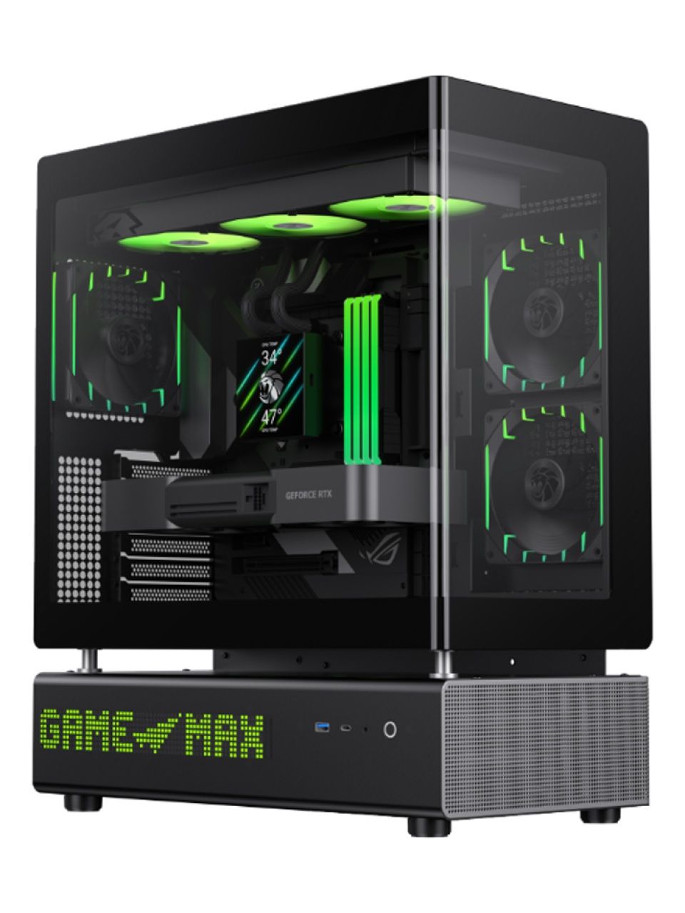 Компьютерный корпус Gamemax N90 BG Grey без Б/П