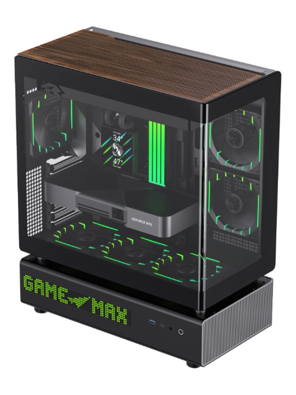 Компьютерный корпус Gamemax N90 BG Grey без Б/П