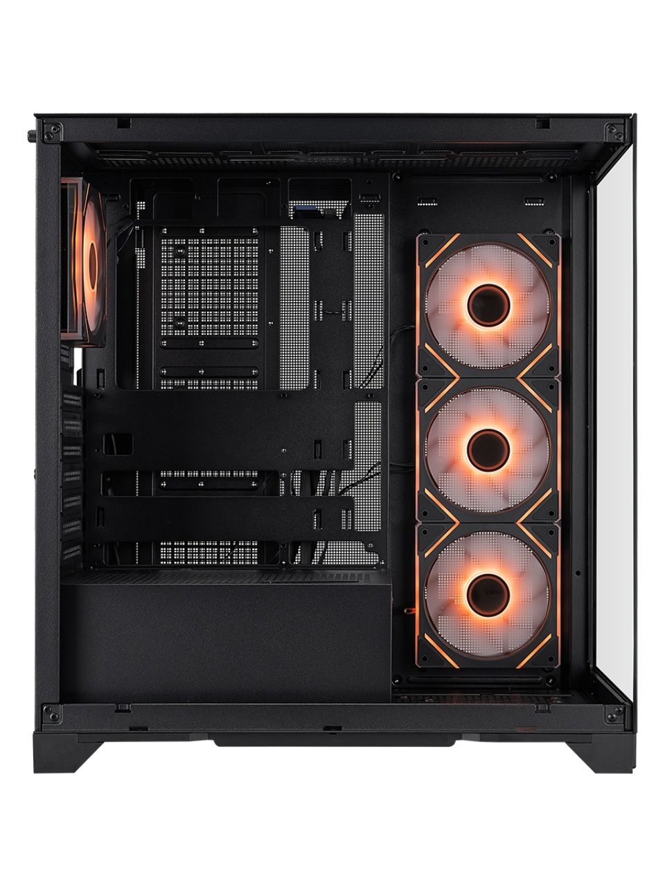 Компьютерный корпус 1STPLAYER Mi8-BK-3FC7R-1FC7 Black без Б/П