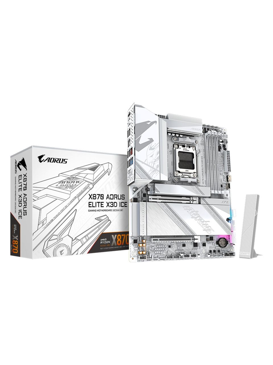Материнская плата Gigabyte X870 AORUS ELITE X3D ICE