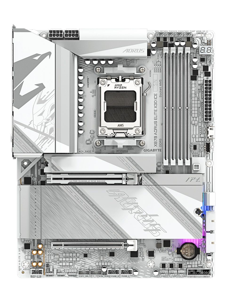 Материнская плата Gigabyte X870 AORUS ELITE X3D ICE