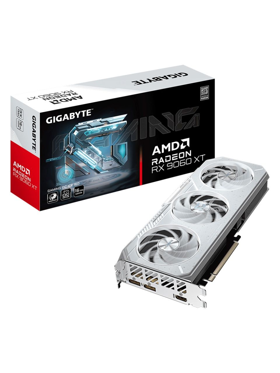 Видеокарта Gigabyte (GV-R906XGAMINGOCICE-16GD) Radeon RX 9060 XT GAMING OC ICE 16G