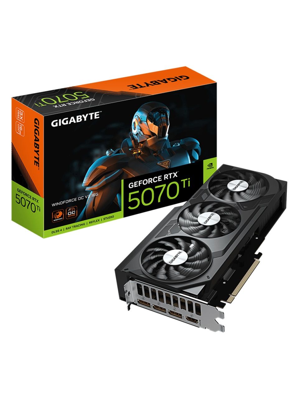 Видеокарта Gigabyte (GV-N507TWF3OCV2-16GD) RTX5070Ti WINDFORCE OC V2 16G
