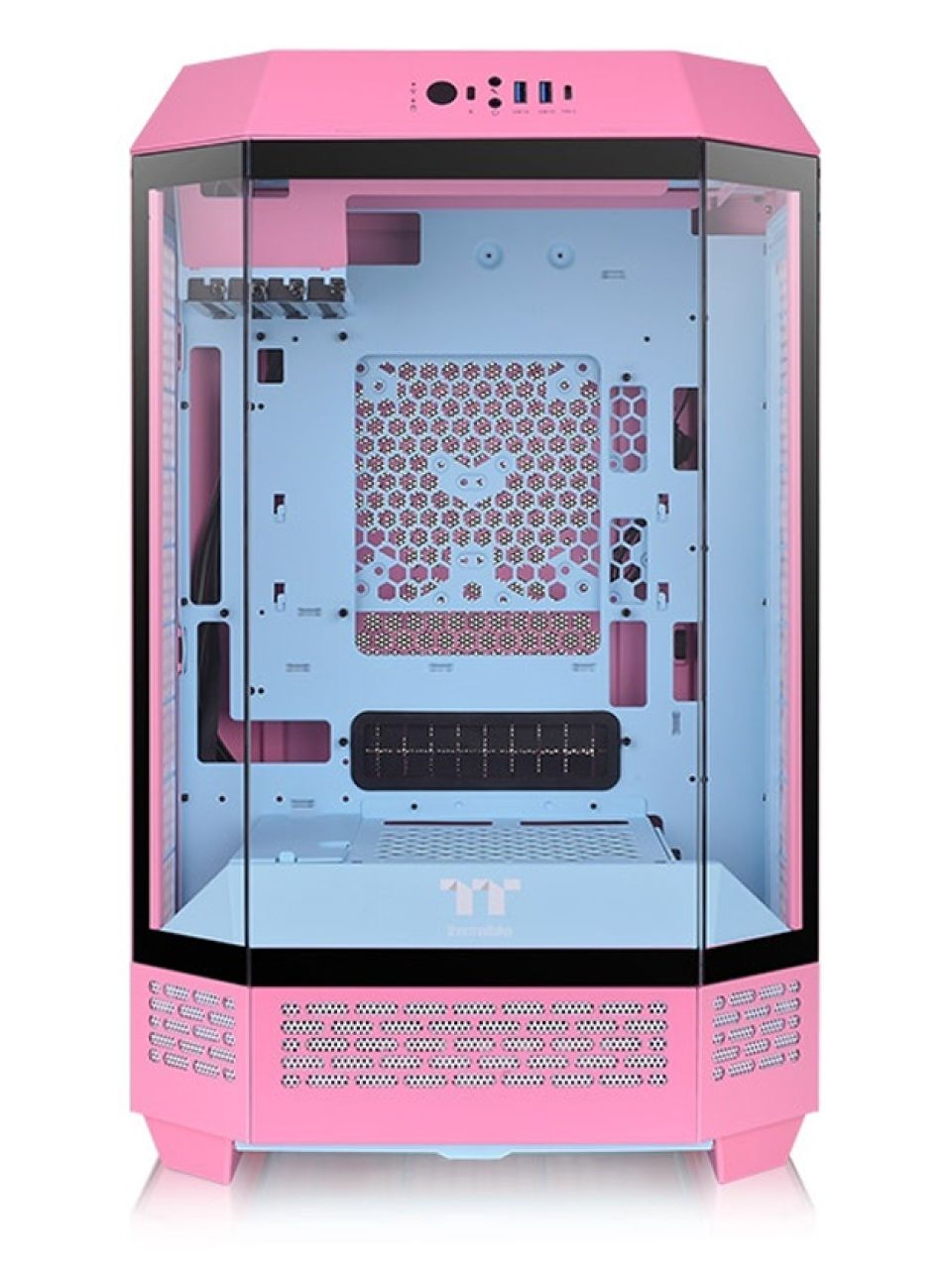 Компьютерный корпус Thermaltake The Tower 300 Bubble Pink без Б/П